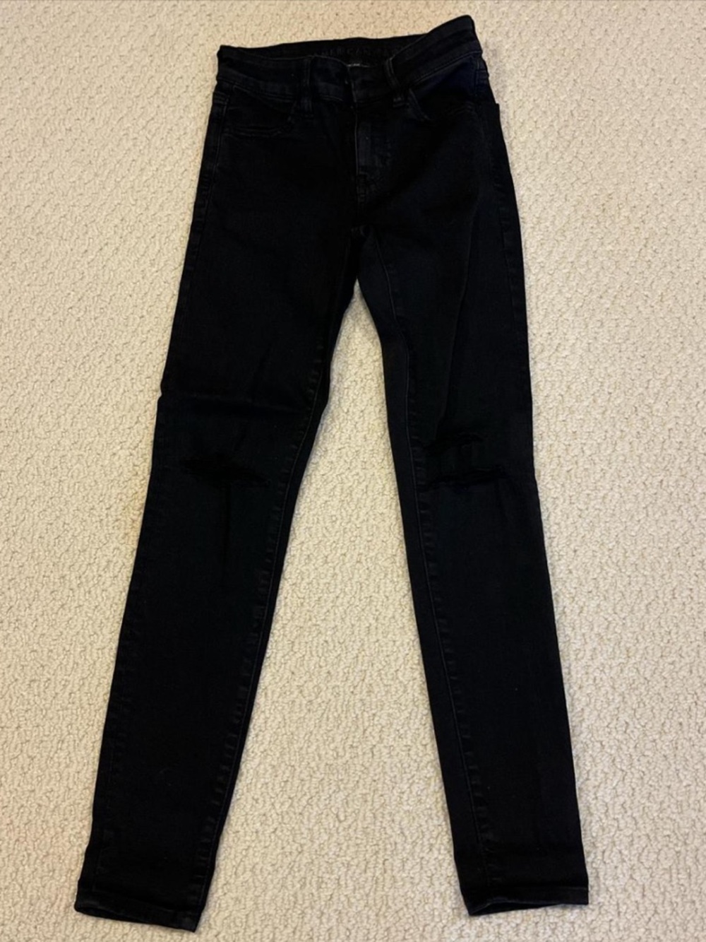 american eagle black ripped jeans